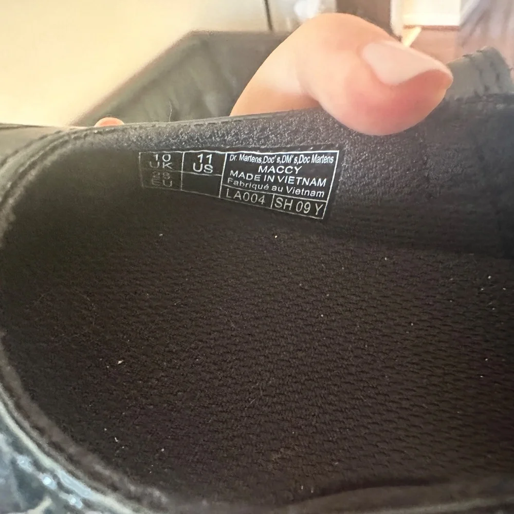Dr. Martens Black Patent Mary Jane Kids Shoes